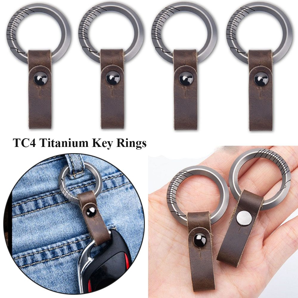 Edc Concealed Carry Belt - Liga de titânio couro cinto fivela