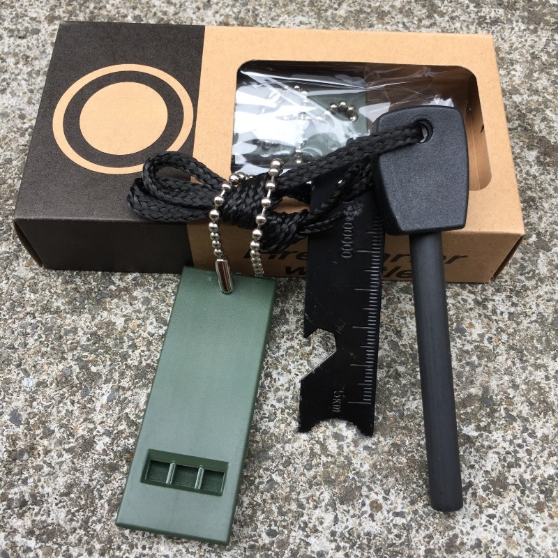 Ferro Rod Striker - Kit de Acampamento e Sobrevivência ao