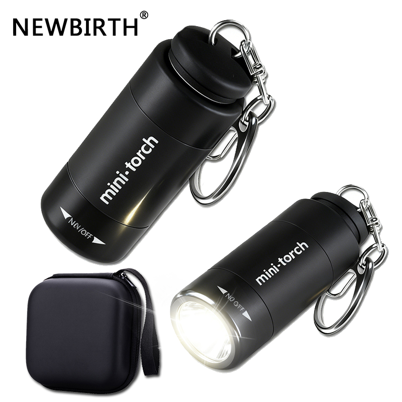 Keychain Flashlight - Usb recarregável led multifuncional forte luz
