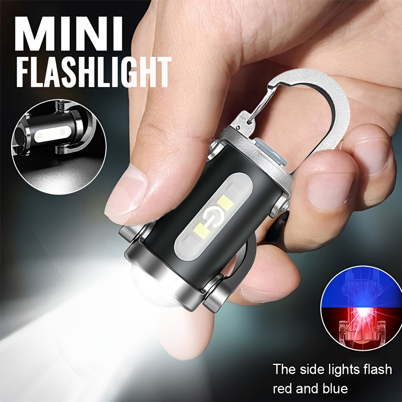 Keychain Flashlight - Mini chaveiro lanterna recarregável bolso cob