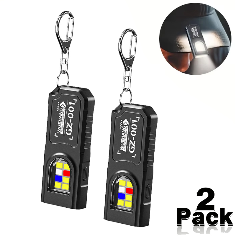 Keychain Flashlight - Multifuncional mini cob led chaveiro lanterna