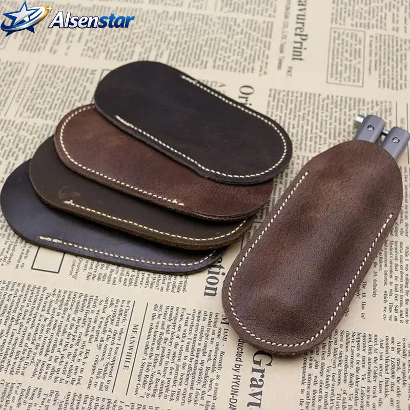 Edc Pocket Carry Fixed Blade - Capa de couro para faca pequena,