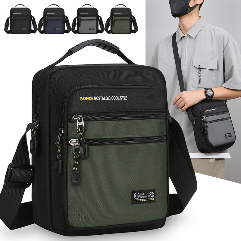 Edc Carry Bag - Nova Bolsa Transversal Oxford Masculina, Bolsa