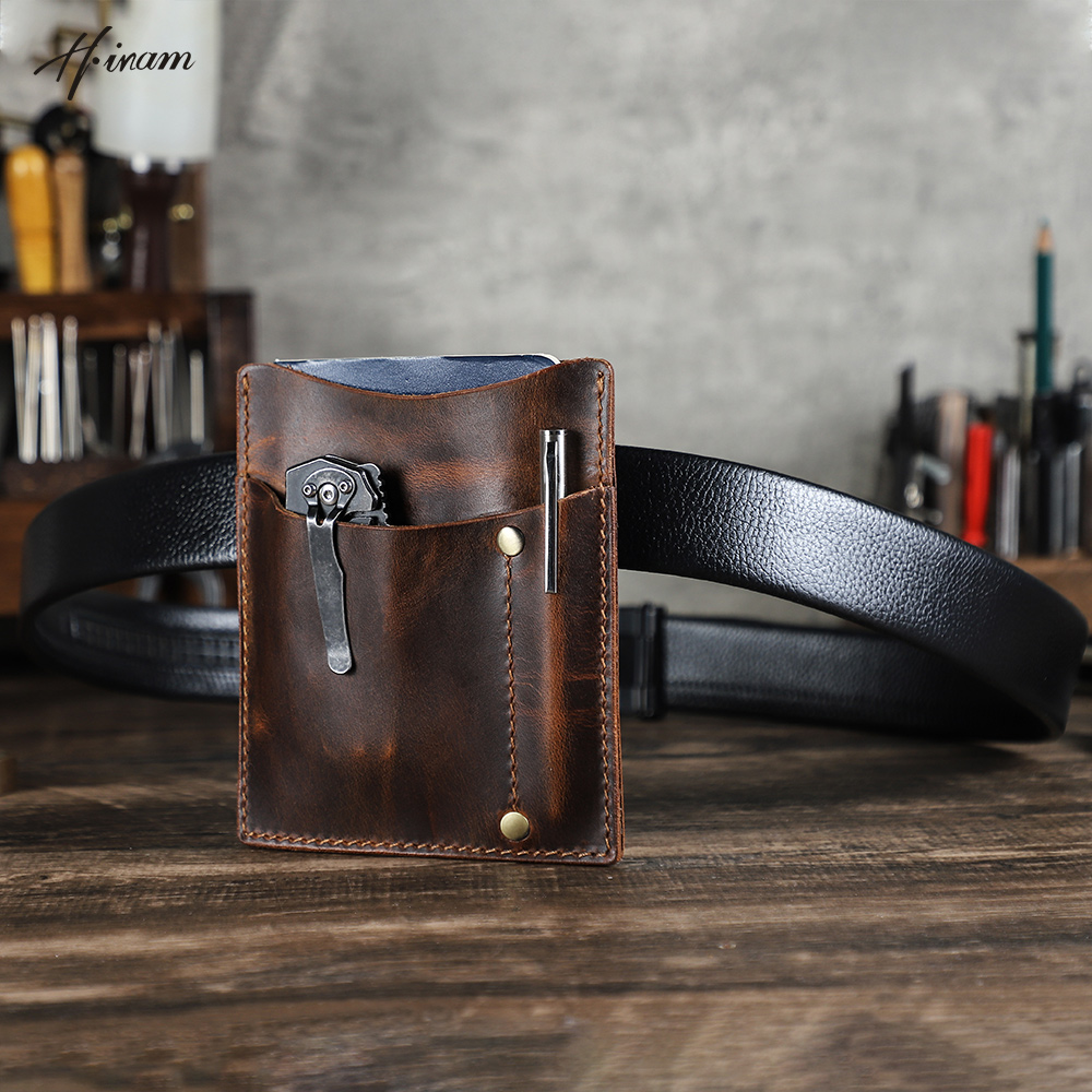 Edc Concealed Carry Belt - Bolsa Organizadora Tática Hiram de Couro