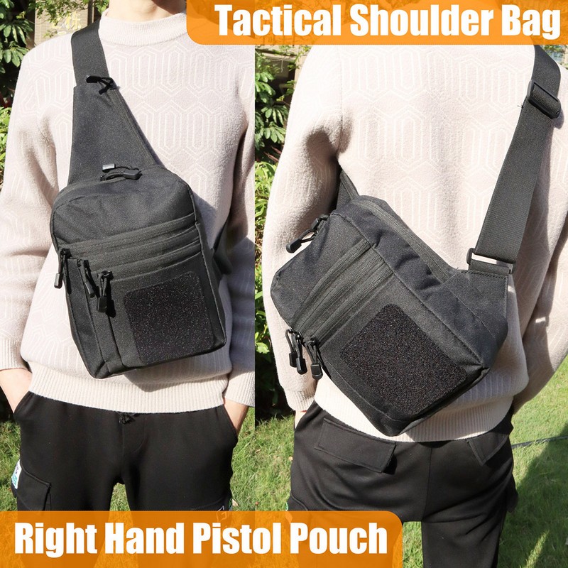 Nova Bolsa Tática de Peito com - Edc Concealed Carry Backpack avaliação e preço