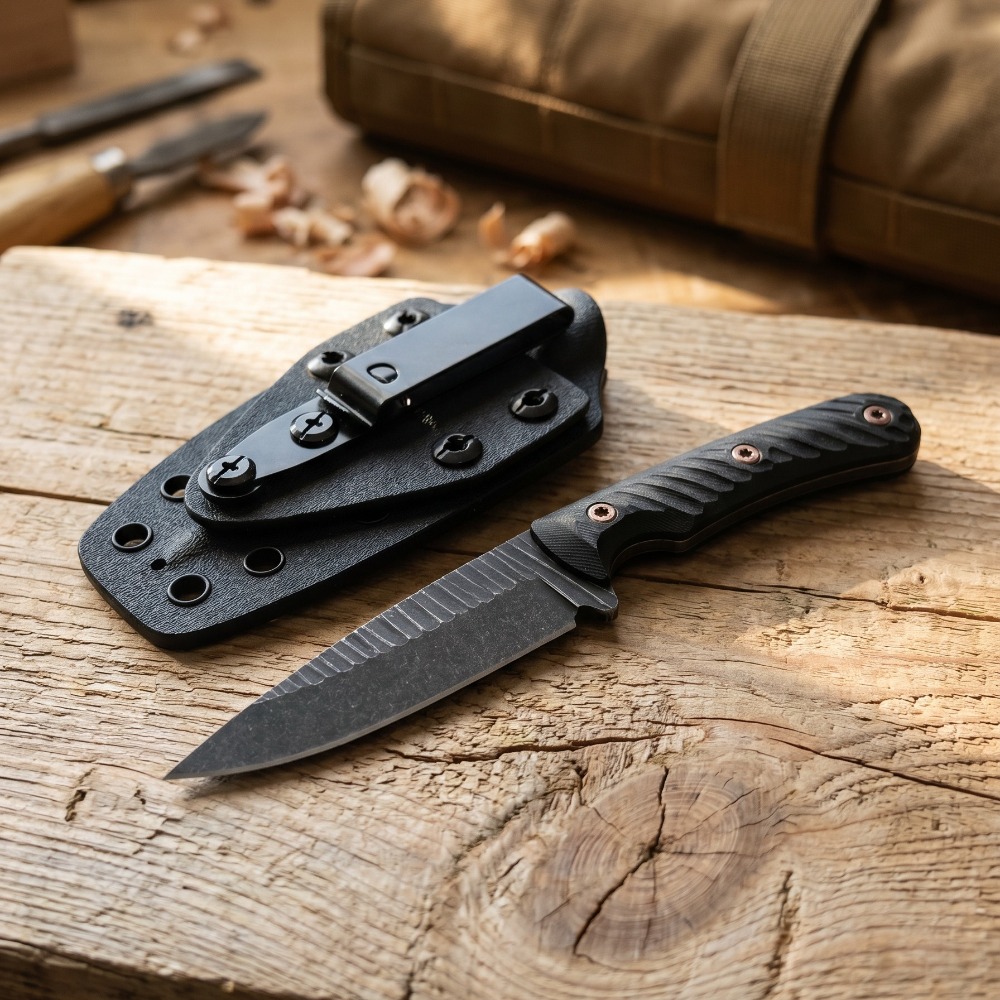 Faca Bushcraft Full Tang com L - Edc Carry Fixed Blade avaliação e preço