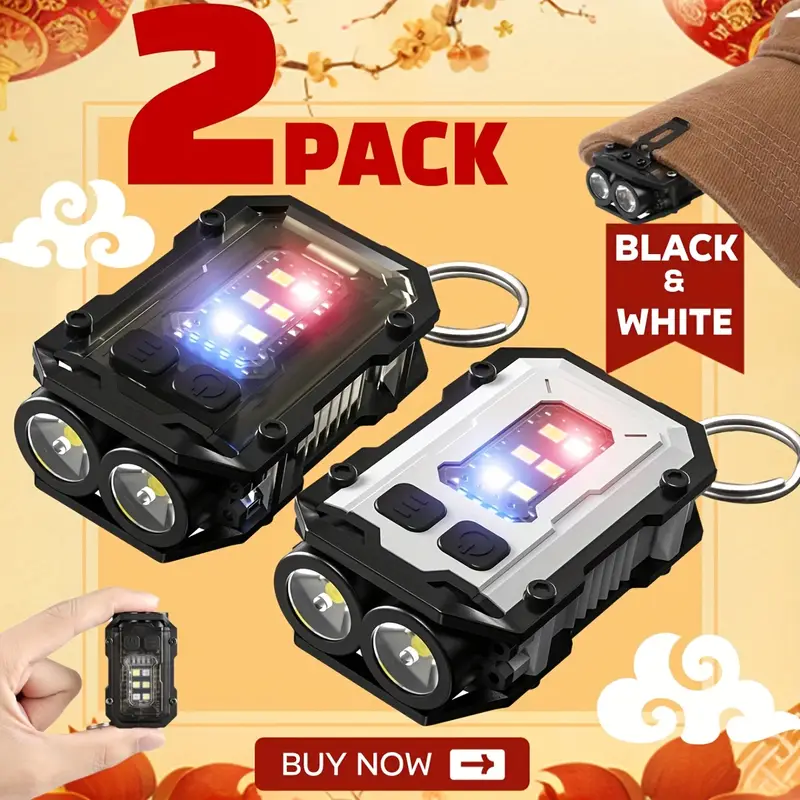 Lanterna clip-on recarregável  - Keychain Flashlight avaliação e preço