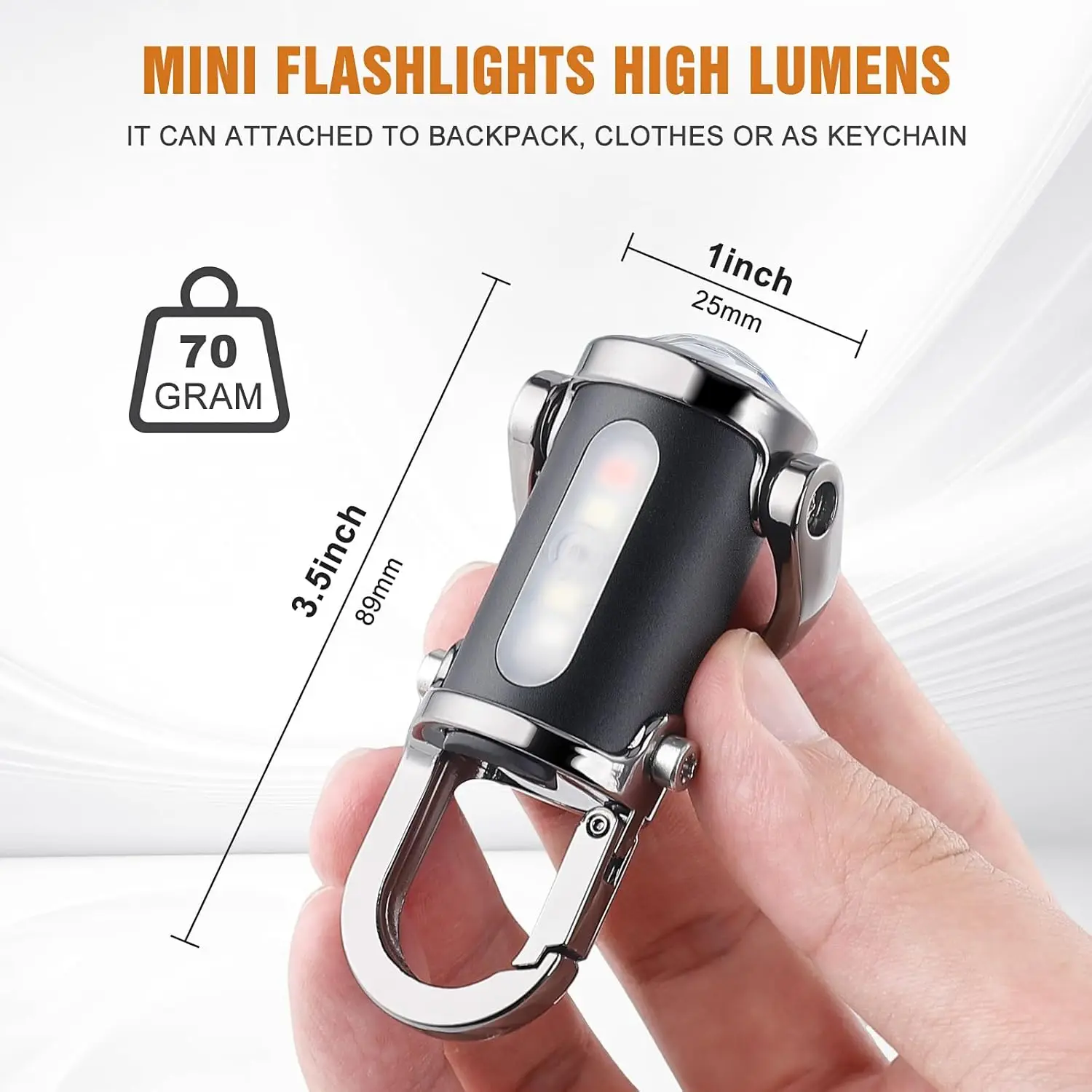 Mini chaveiro lanterna recarre - Keychain Flashlight avaliação e preço