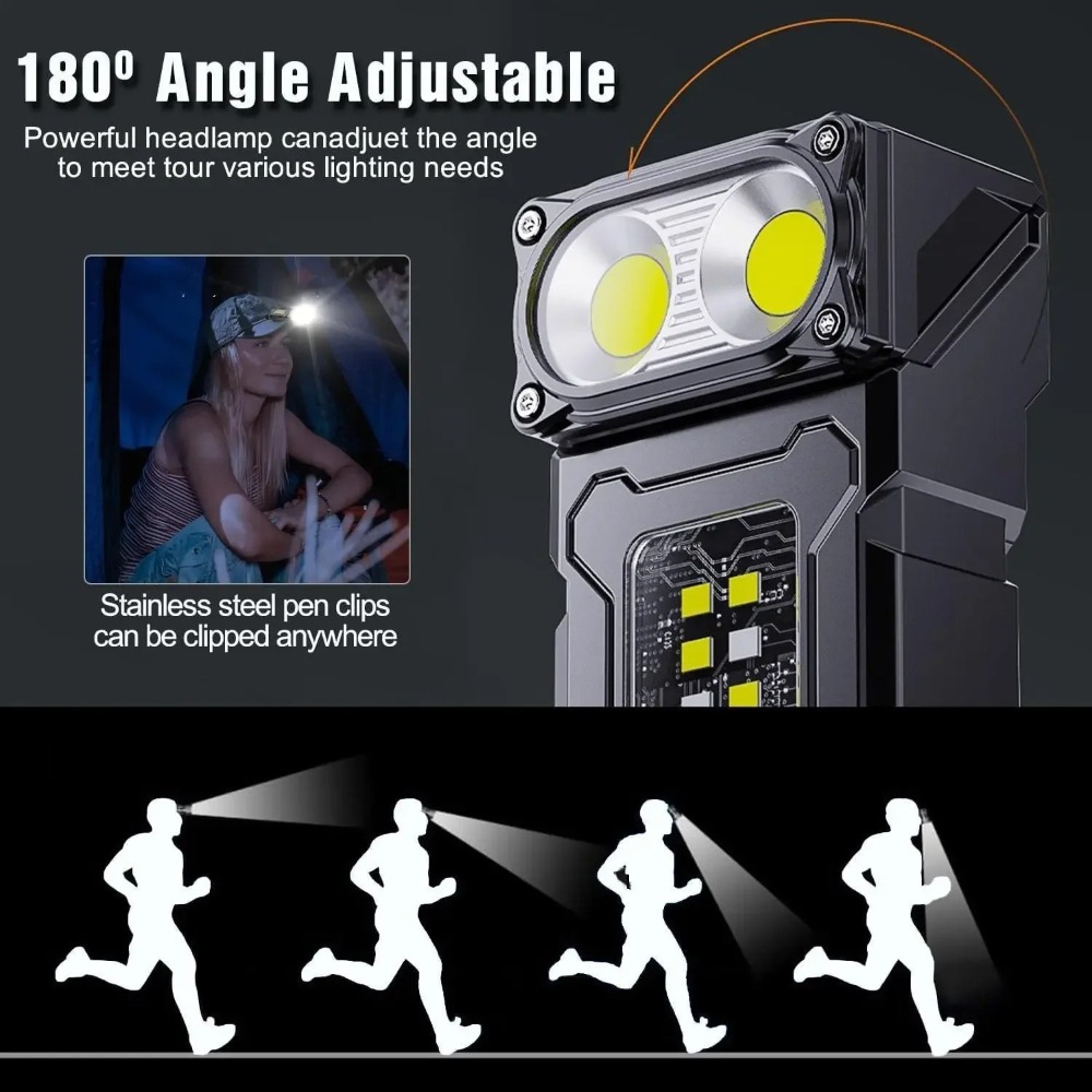 180 °   Lanterna LED Rotativa  - Keychain Flashlight avaliação e preço