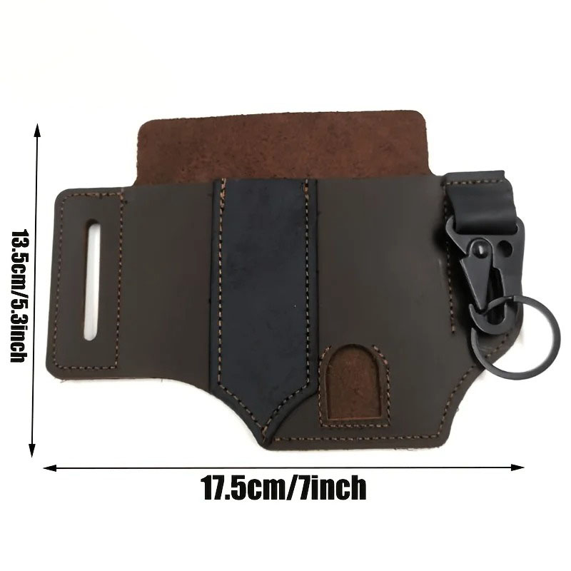Bolsa de Cinto EDC em Couro PU - Edc Carry Pocket Pouch avaliação e preço