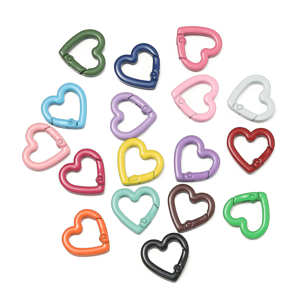 5 pçs/lote coração primavera f - Carabiner Keychain avaliação e preço