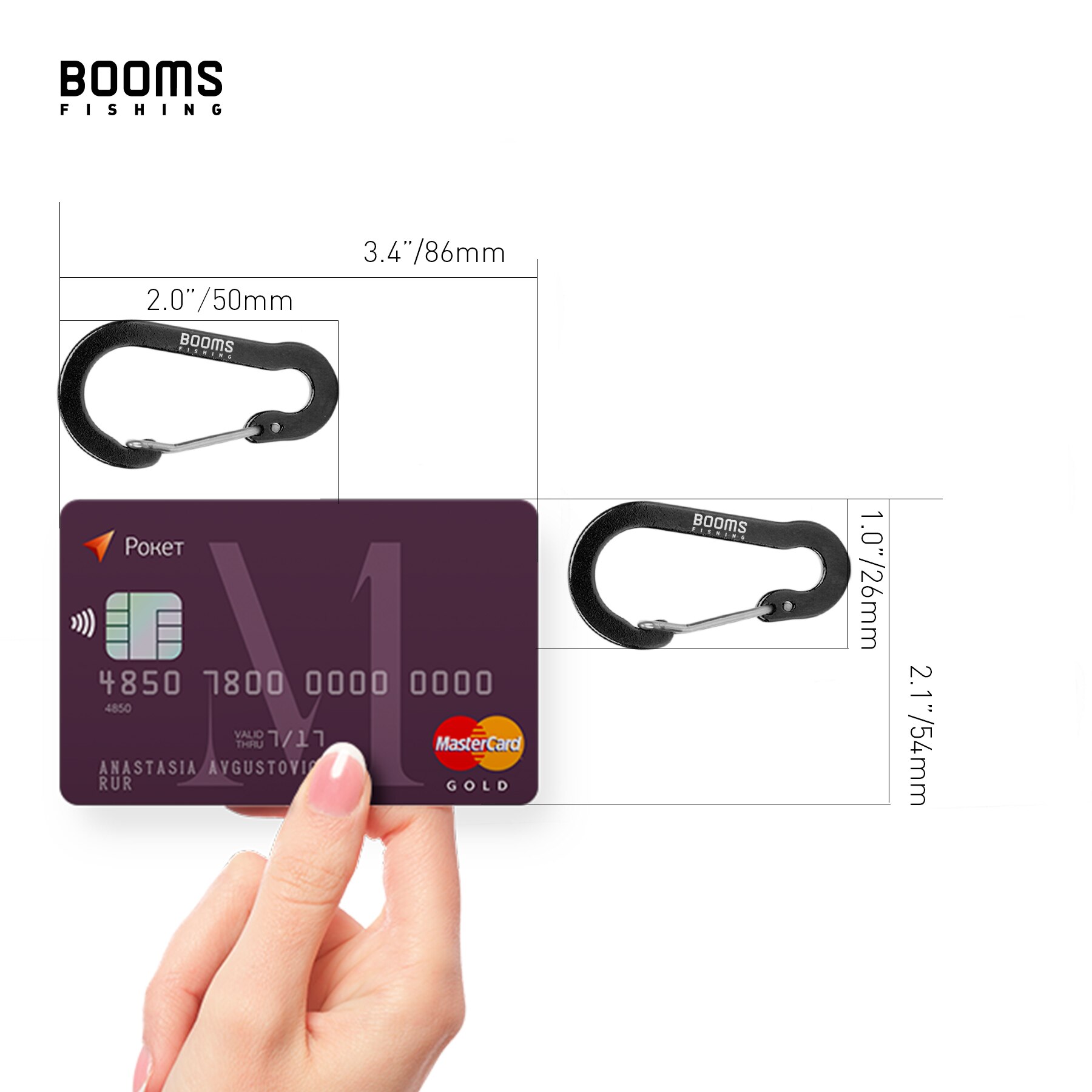 Booms Fishing CC1 6 Peças Mosq - Carabiner Keychain avaliação e preço