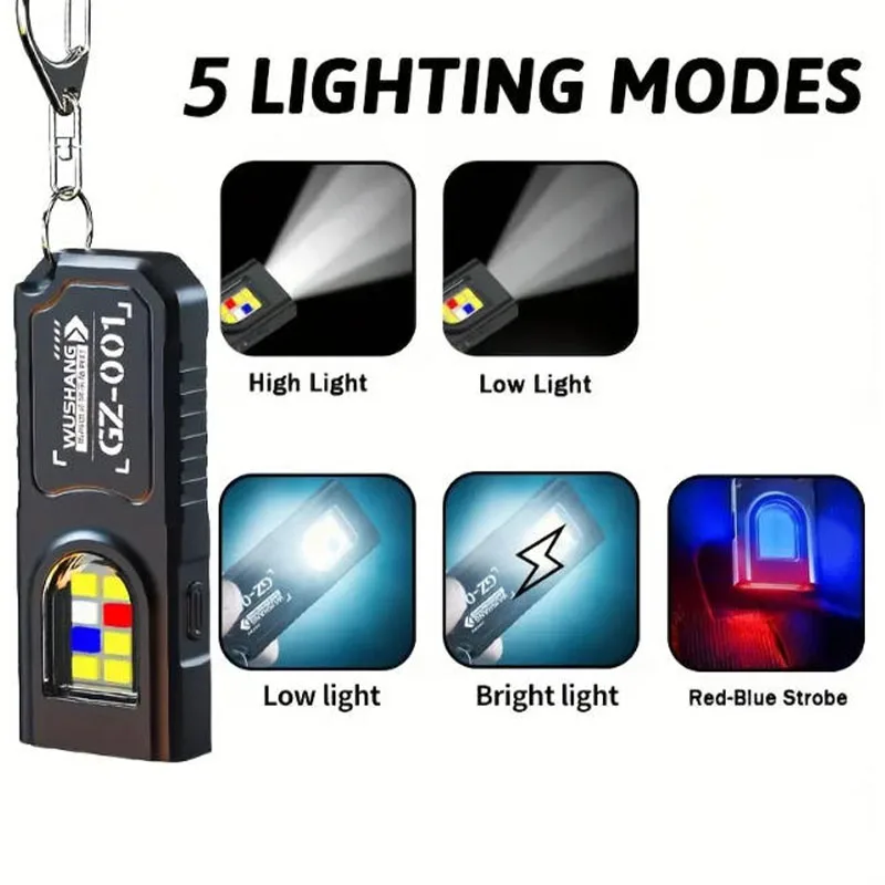 Lanterna Mini COB LED Poderosa - Keychain Flashlight avaliação e preço