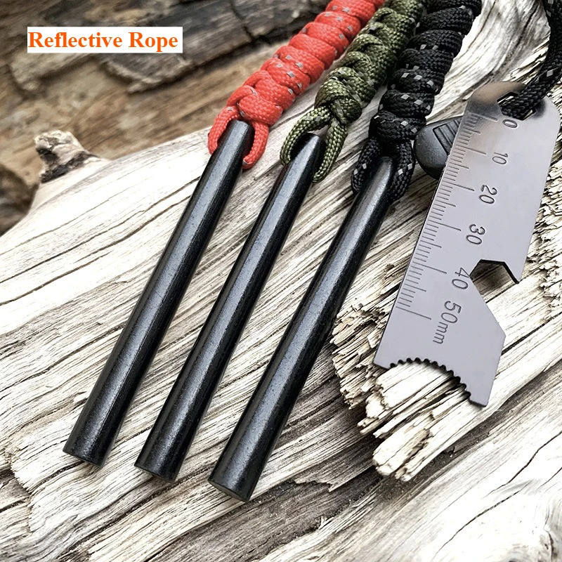 Acendedor de Fogo EDC 3 em 1 B - Ferro Rod Striker avaliação e preço