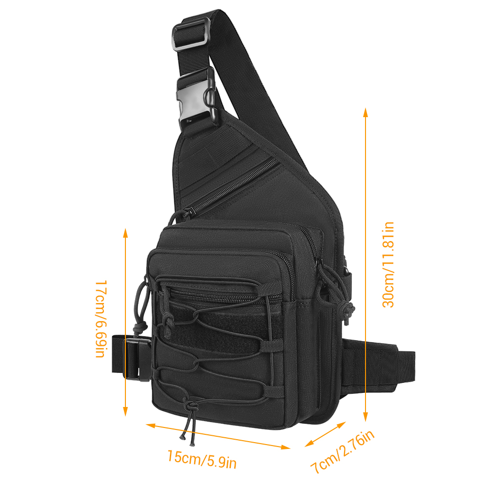 Bolsa Tática de Ombro para Tra - Edc Concealed Carry Backpack avaliação e preço