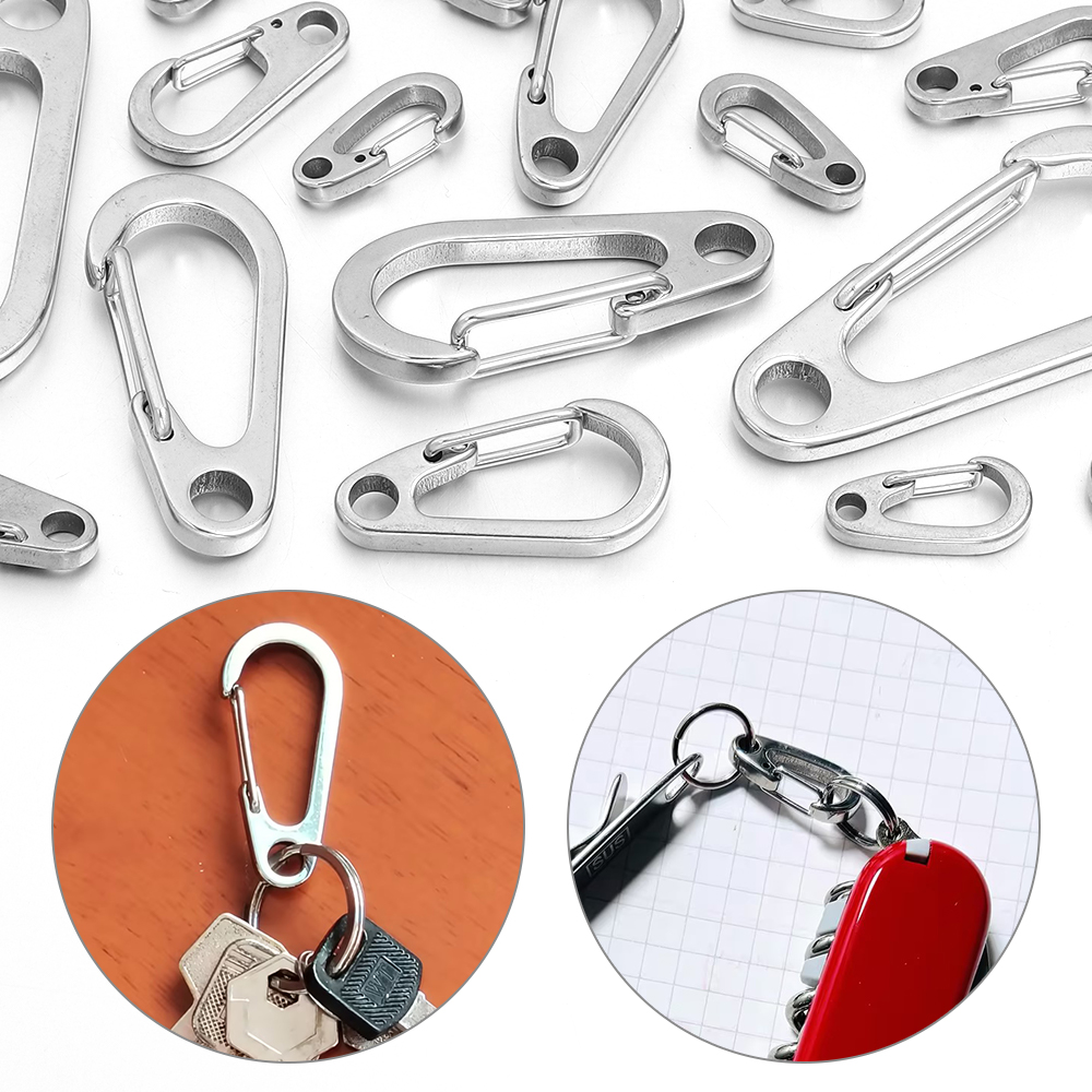 2-5 peças de mini mosquetões d - Carabiner Keychain avaliação e preço
