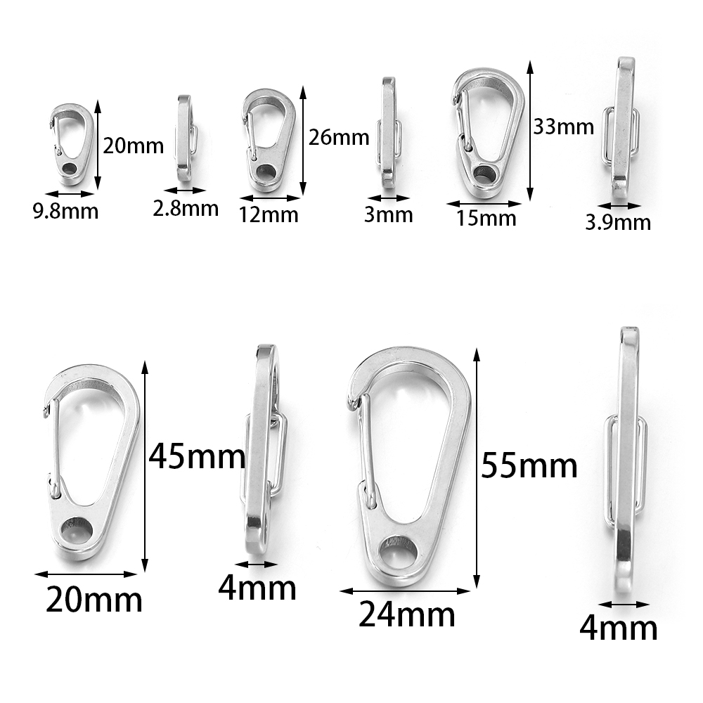 2-5 peças de mini mosquetões d - Carabiner Keychain avaliação e preço