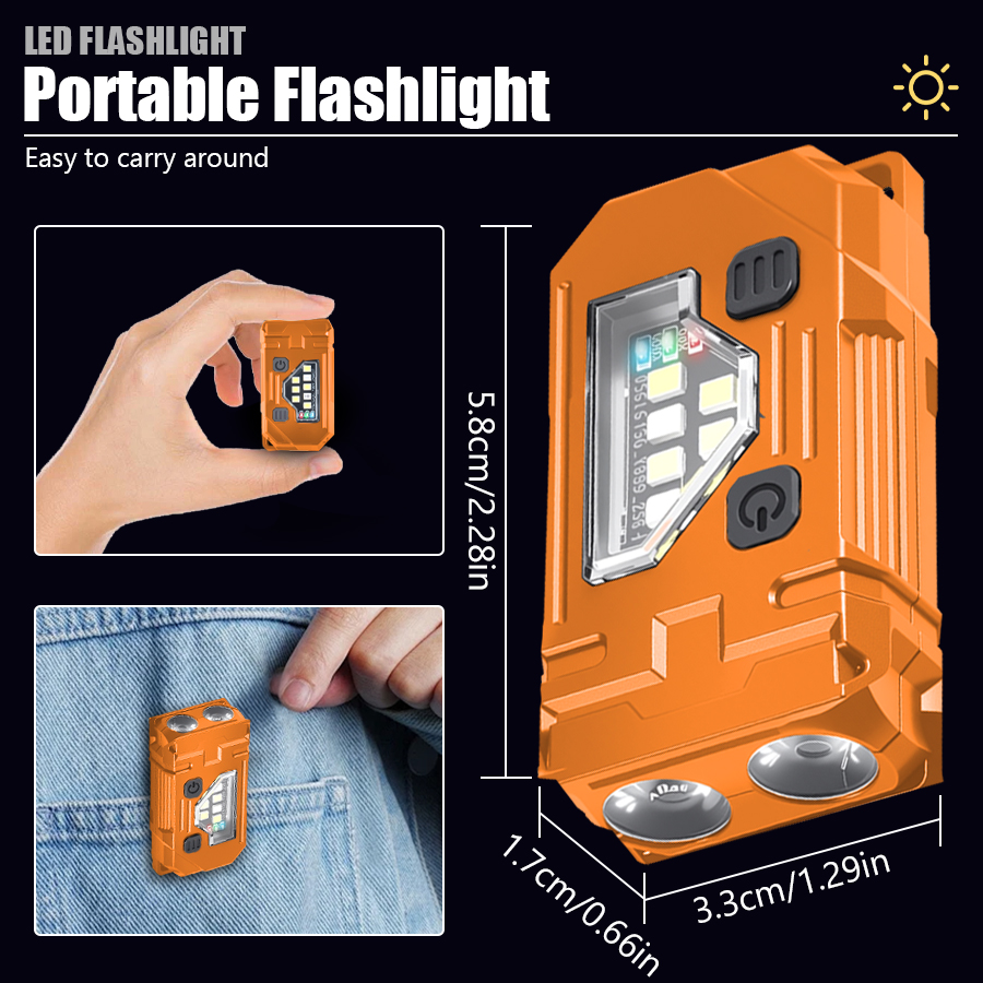 Mini Lanterna EDC Recarregável - Keychain Flashlight avaliação e preço