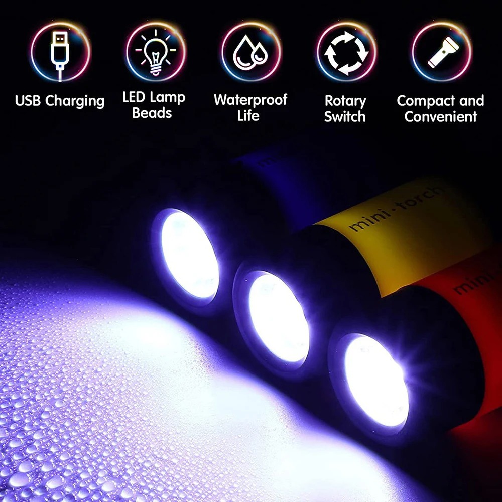 Lanterna Mini Recarregável USB - Keychain Flashlight avaliação e preço