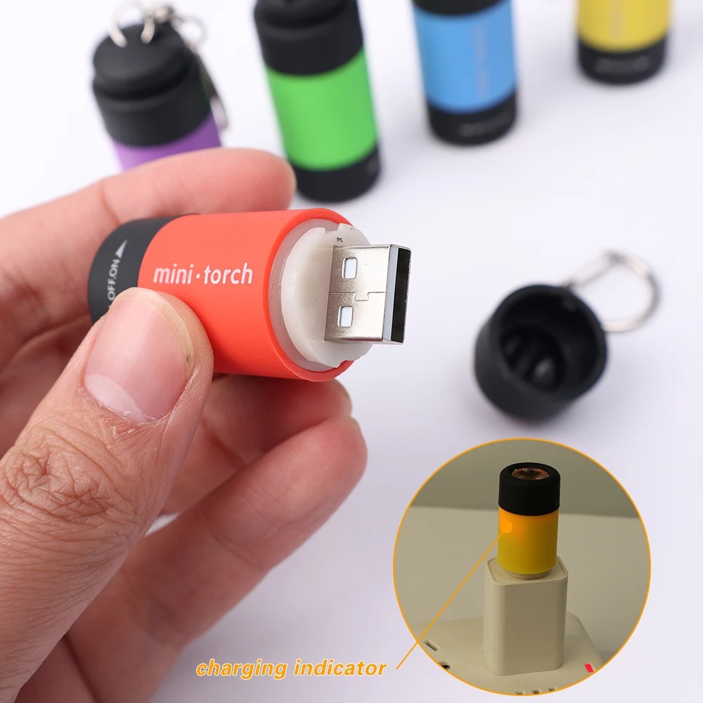 Lanterna Mini Recarregável USB - Keychain Flashlight avaliação e preço