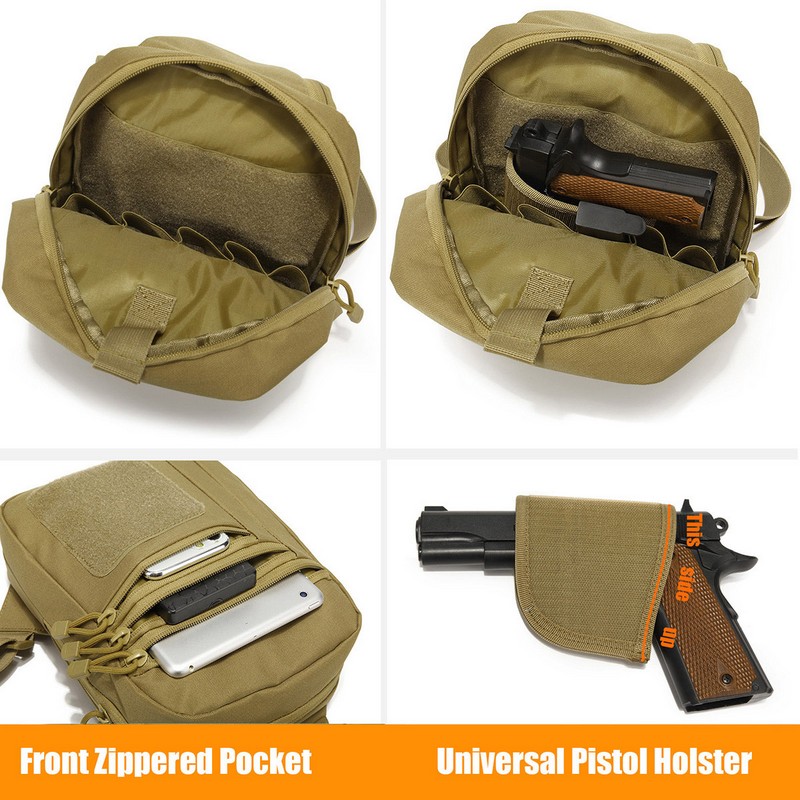 Saco de peito oculto tático, G - Edc Concealed Carry Backpack avaliação e preço