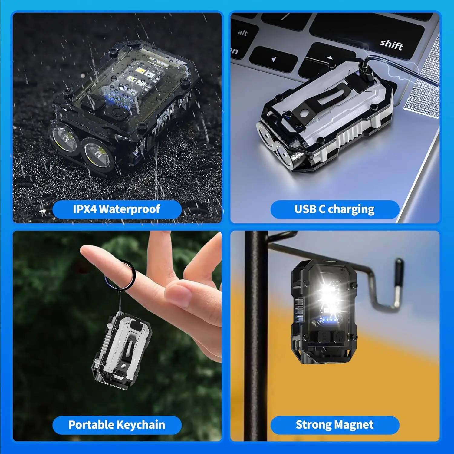 Mini lanterna com chaveiro cob - Keychain Flashlight avaliação e preço