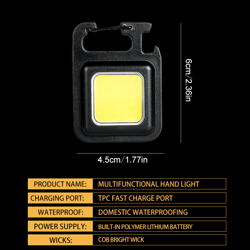 Lanterna Mini COB Super Brilha - Keychain Flashlight avaliação e preço
