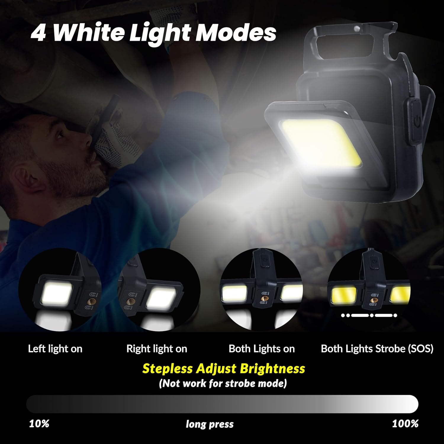 Mini lanterna chaveiro luz COB - Keychain Flashlight avaliação e preço