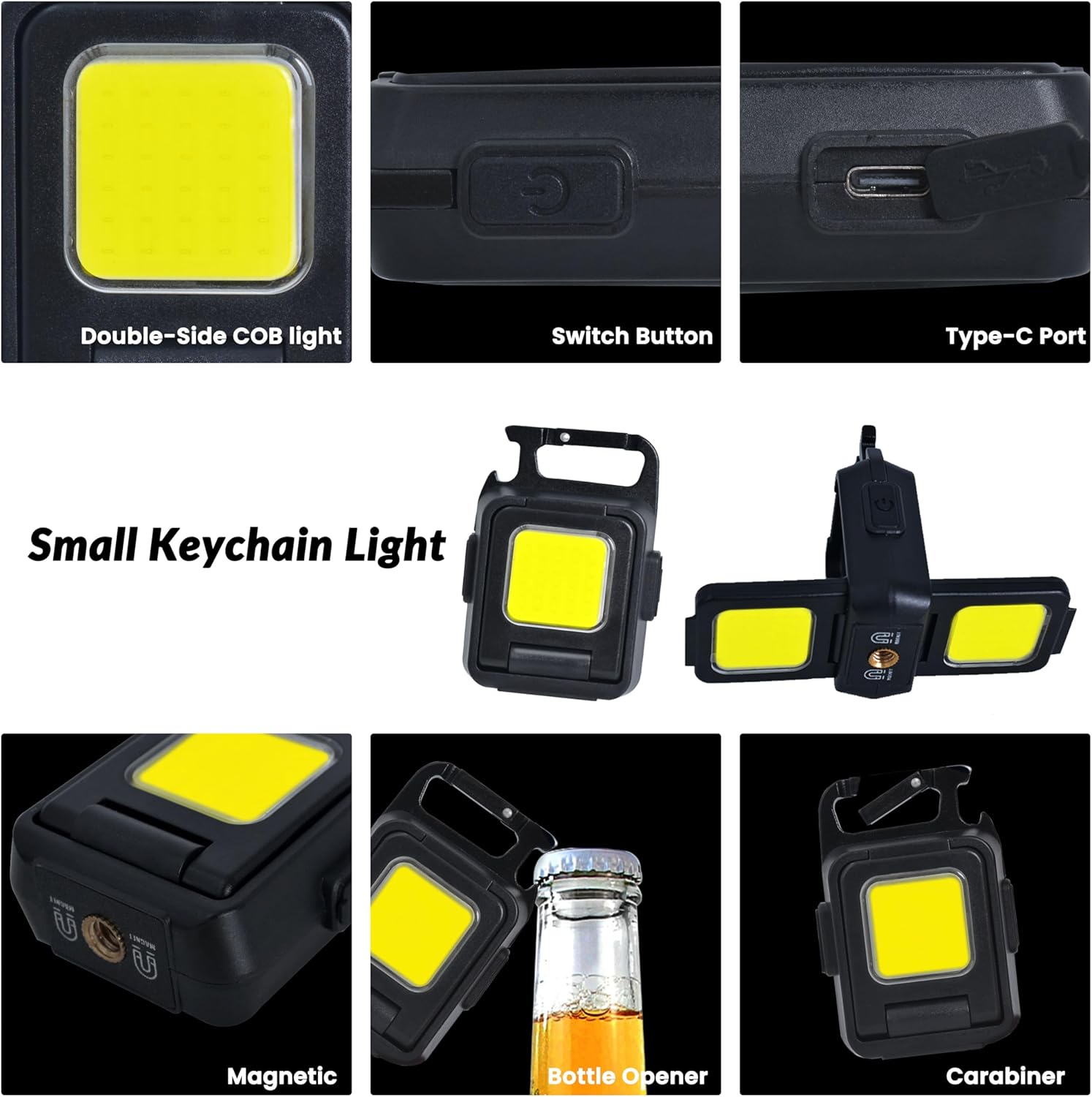 Mini lanterna chaveiro luz COB - Keychain Flashlight avaliação e preço