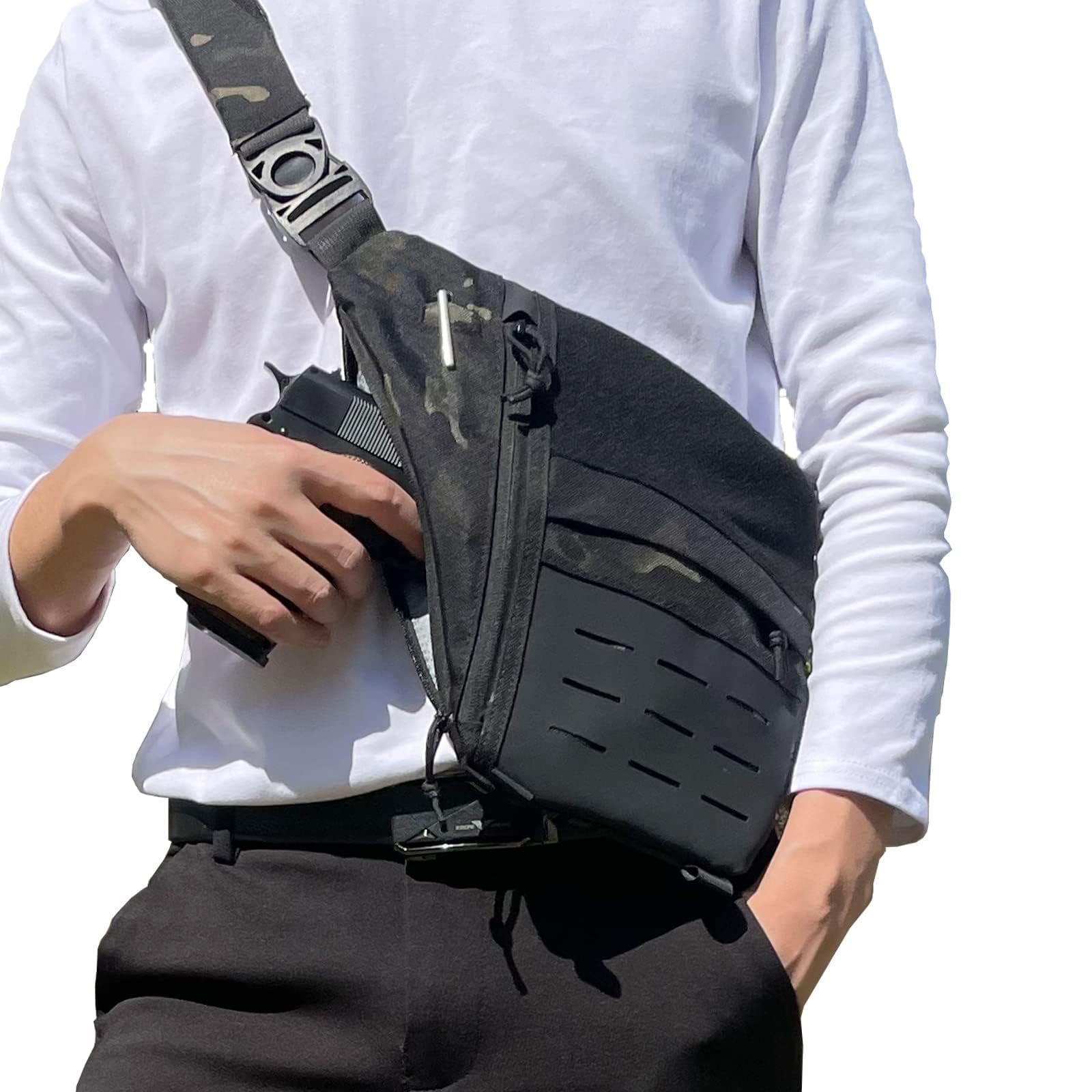 Saco tático escondido saco de  - Edc Concealed Carry Backpack avaliação e preço