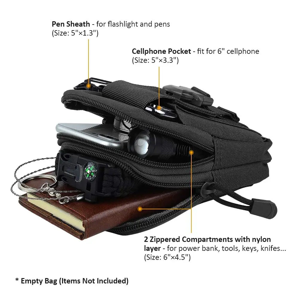 Bolsa de Cintura Tática Multif - Edc Concealed Carry Belt avaliação e preço