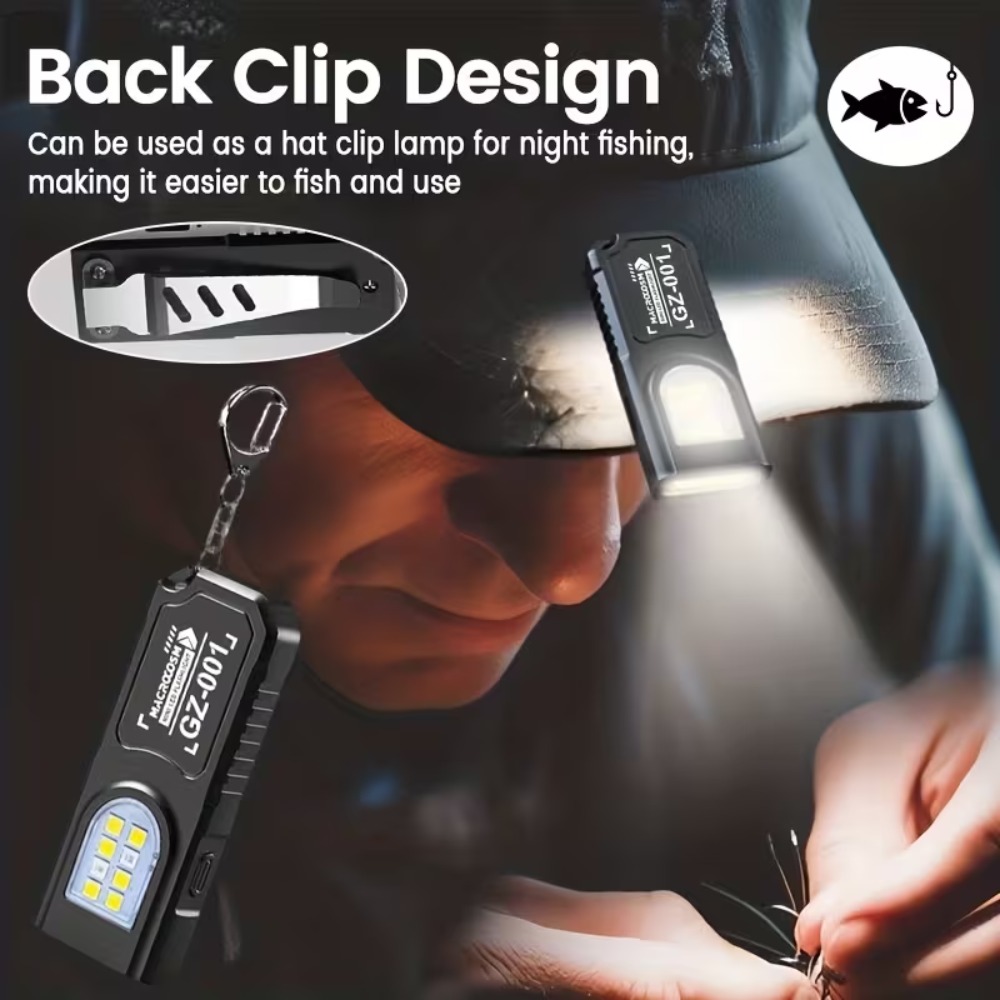 Mini cob led chaveiro lanterna - Keychain Flashlight avaliação e preço