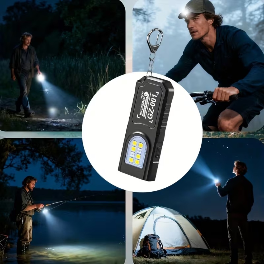Mini cob led chaveiro lanterna - Keychain Flashlight avaliação e preço